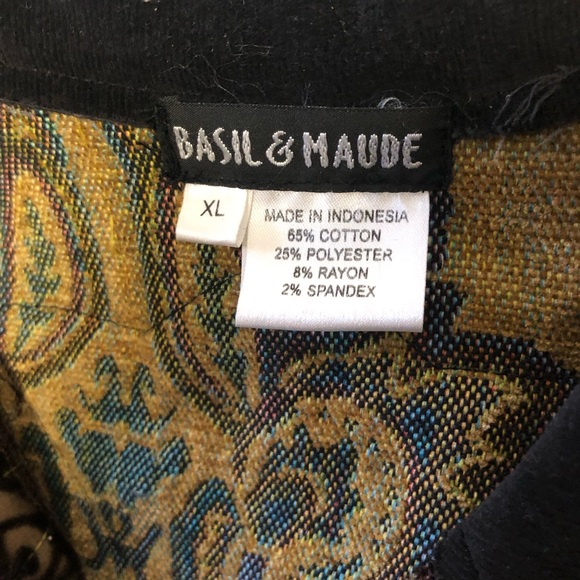 Basil & Maude Embroidered Velvety “Stevie Nicks” Jacket - Picture 2 of 16